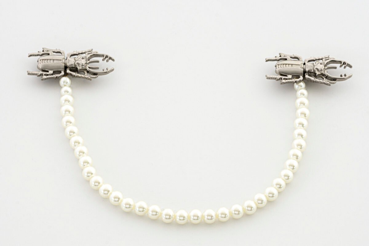 Two Maculi 007 + Small Pearls - Plateado